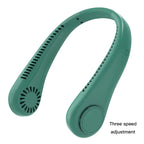 CoolBreeze™ Portable Neck Fan — Bladeless, 3-Speed, Rechargeable