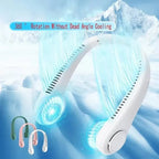 CoolBreeze™ Portable Neck Fan — Bladeless, 3-Speed, Rechargeable