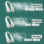 CoolBreeze™ Portable Neck Fan — Bladeless, 3-Speed, Rechargeable