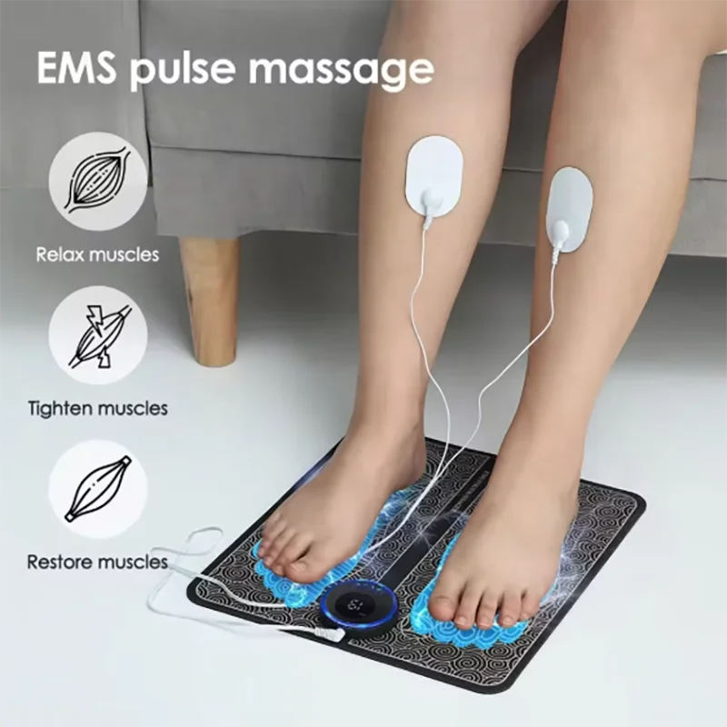 Electric Foot Massager Pad + Intelligent Remote control